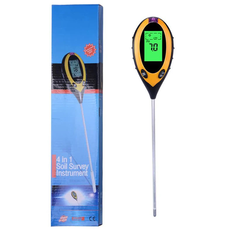 4-in-1 Soil pH Meter Tester